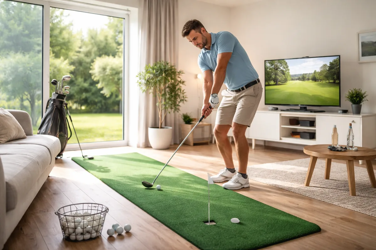 Les clés pour réussir son entraînement de golf à domicile