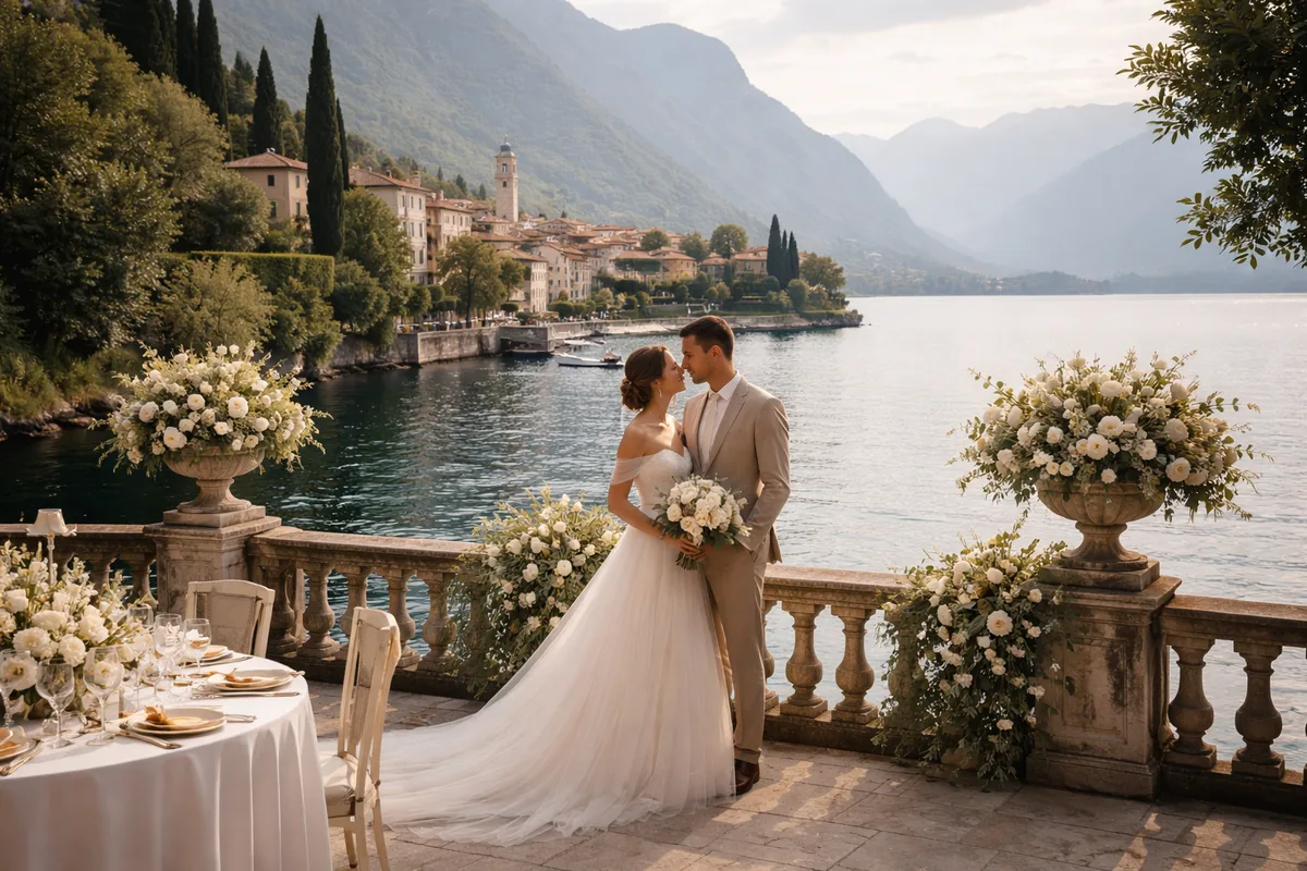 Comment organiser un mariage sur mesure dans une ville historique du lac de Côme